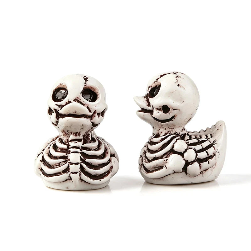 Mini Resin Halloween Ducks in Devil, Ghost and Skeleton Designs