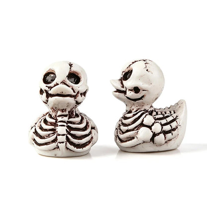 Mini Resin Halloween Ducks in Devil, Ghost and Skeleton Designs