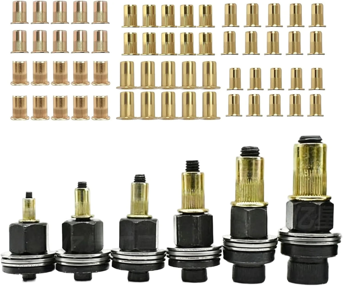 Hands-On Head Rivet Nut Tool, M3 M4 M5 – Rivnut Kit for Creative Play