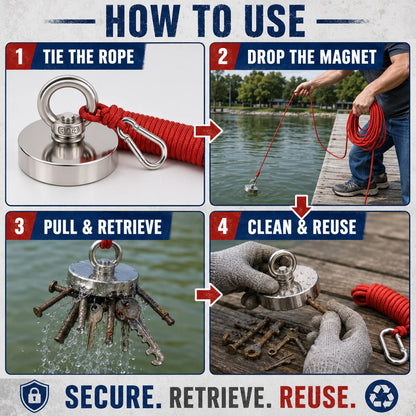 Purpose-Built Heavy Duty Fishing Magnet,Magnet with Countersunk