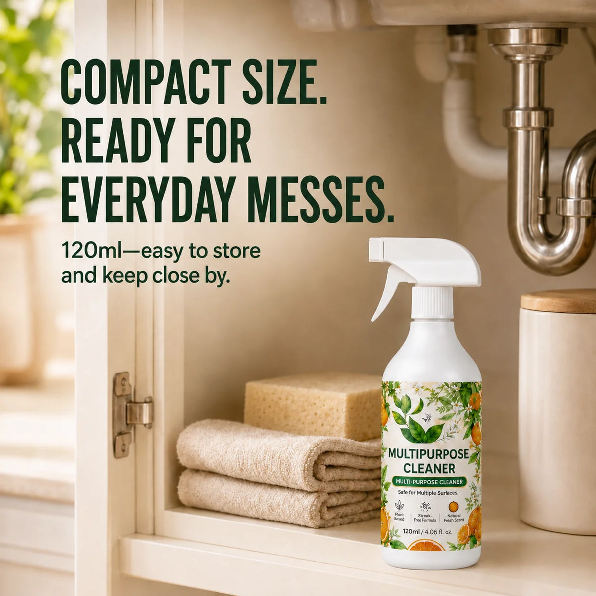 Heavy-Duty Kitchen Degreaser Spray for Greasy Surfaces