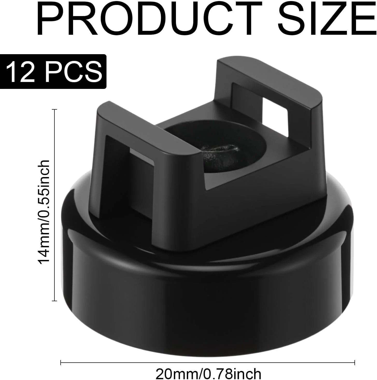 Purpose-Built 12 Pack Heavy Duty Magnetic Zip Tie Mounts for Cable