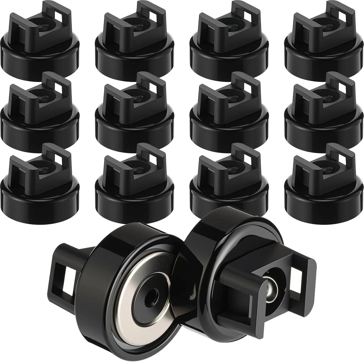 Purpose-Built 12 Pack Heavy Duty Magnetic Zip Tie Mounts for Cable