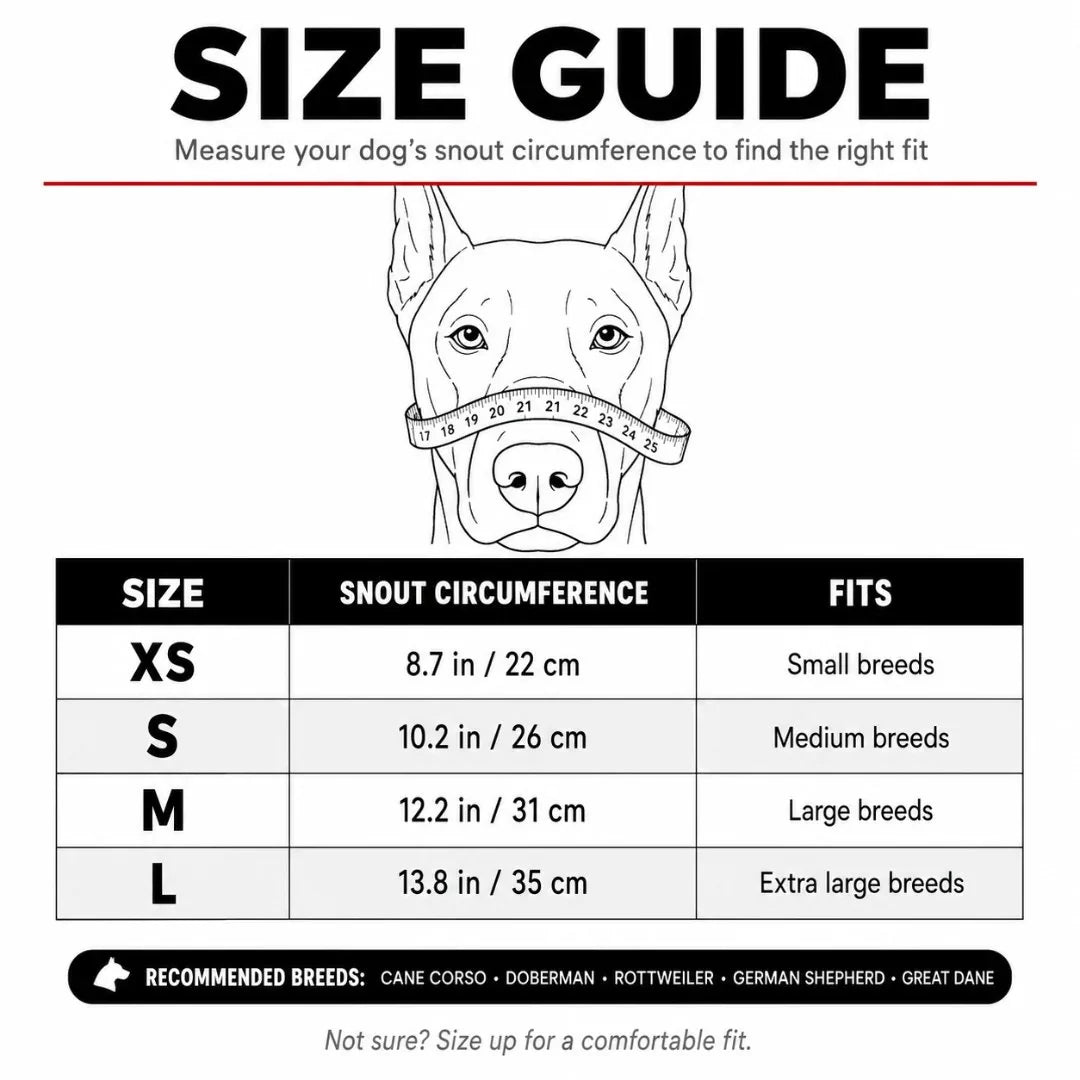 Purpose-Built EARLY Hell Hound Monster Muzzle for Everyday Use