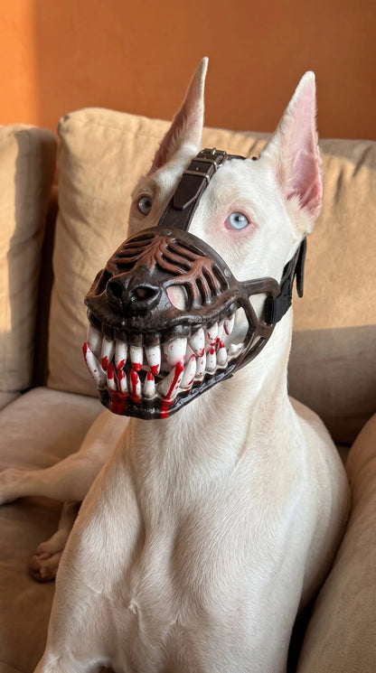Purpose-Built EARLY Hell Hound Monster Muzzle for Everyday Use