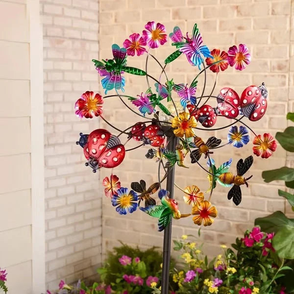 Outdoor-Ready Solar-Powered Wind Spinner for Garden for Garden Display