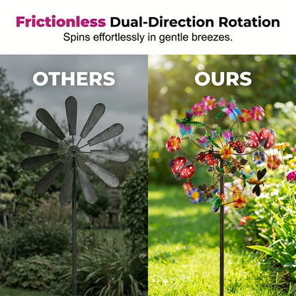 Outdoor-Ready Solar-Powered Wind Spinner for Garden for Garden Display
