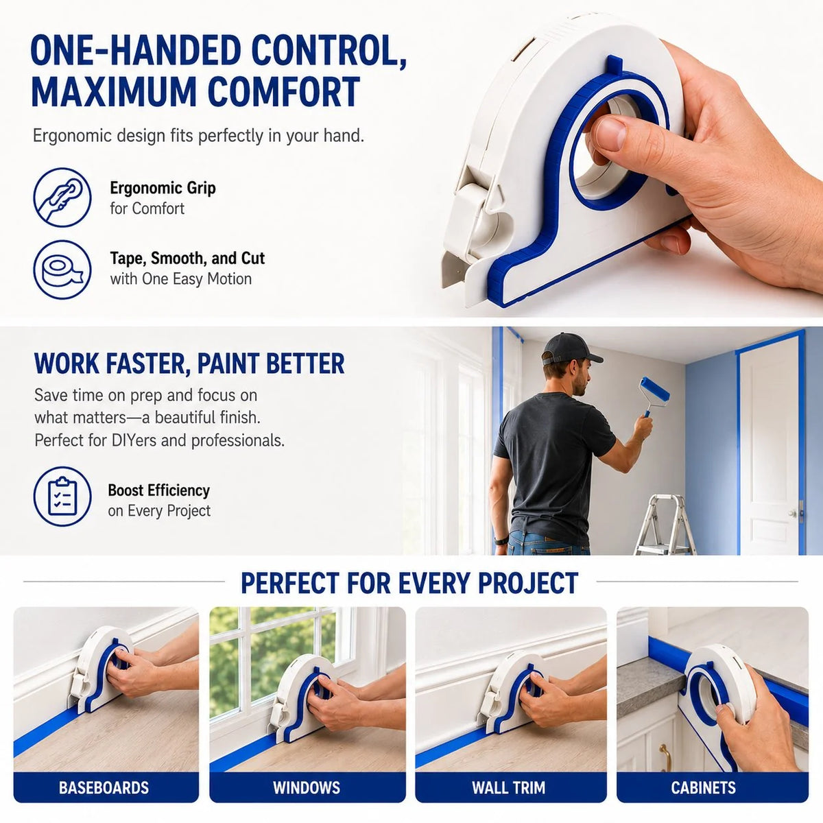 Pet-Friendly High-efficiency Painter Masking Tape