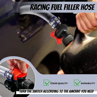 High-Flow Trigger Fuel Hose with Controlled Spill-Resistant Fill