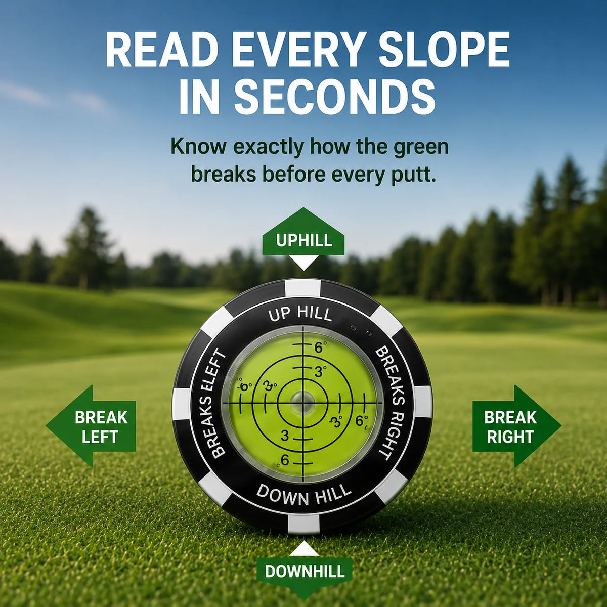 Workshop-Ready High-Precision Golf Green Reader – Portable Putting