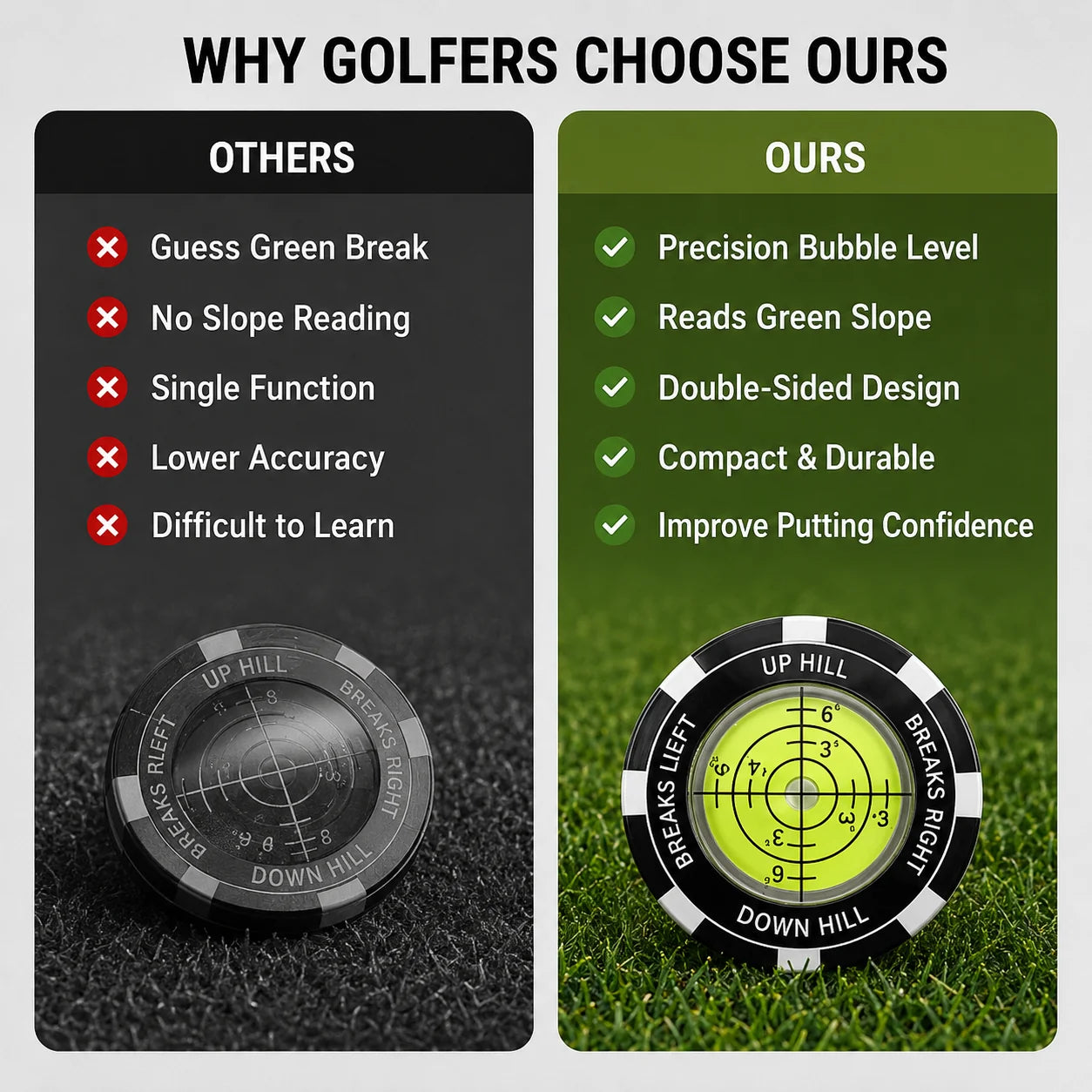 Workshop-Ready High-Precision Golf Green Reader – Portable Putting