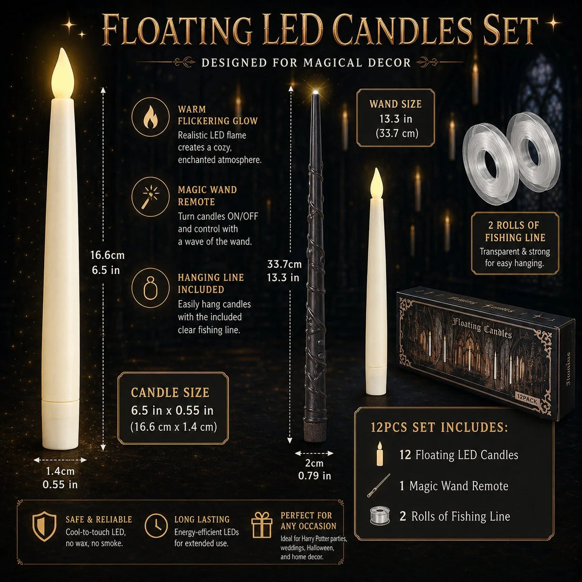 Decorative Floating Candles That Light Up Like