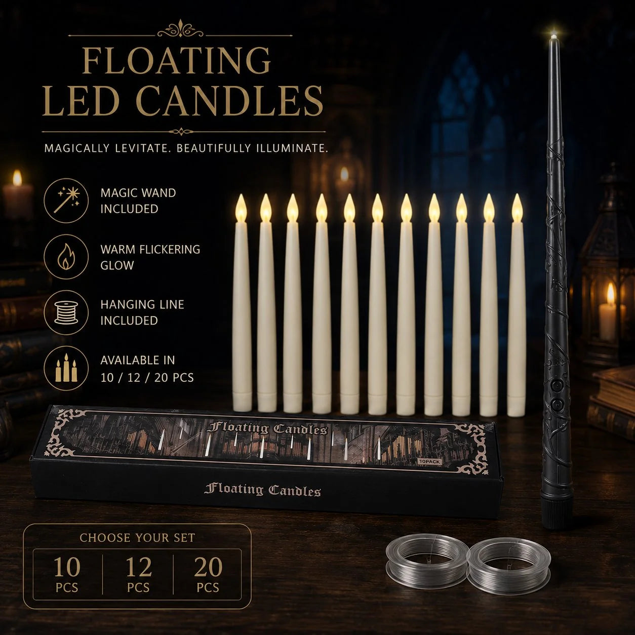 Decorative Floating Candles That Light Up Like