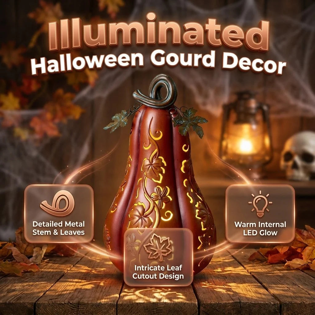 Decorative Light-Up Gourd Decoration for Focused Lighting