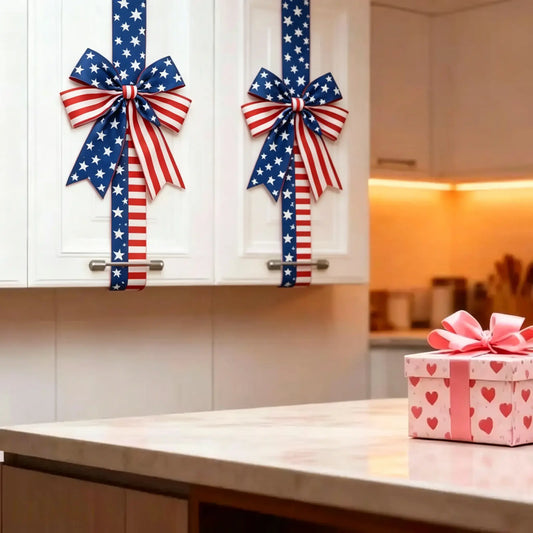 Patriotic Cabinet Door Fringe for Independence and Memorial Displays