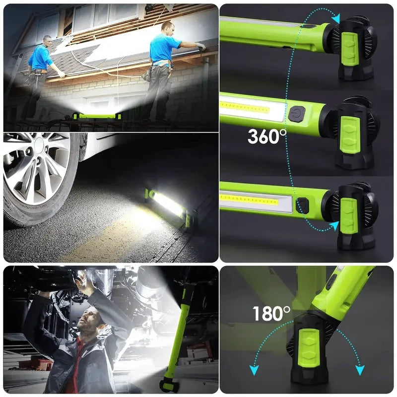 3000-Lumen Rechargeable Magnetic Work Light for Jobsite Tasks