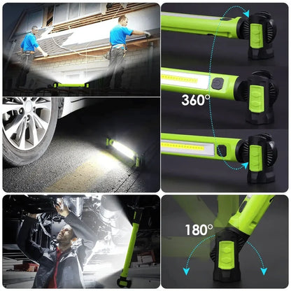 3000-Lumen Rechargeable Magnetic Work Light for Jobsite Tasks