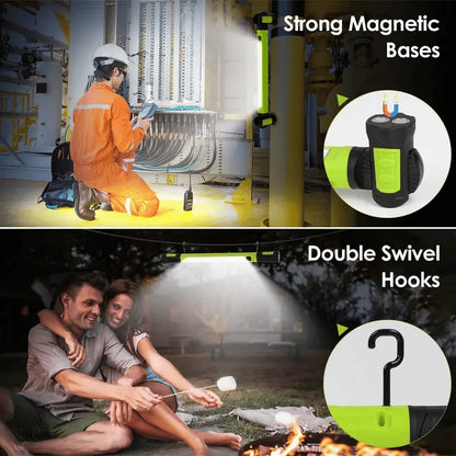 3000-Lumen Rechargeable Magnetic Work Light for Jobsite Tasks