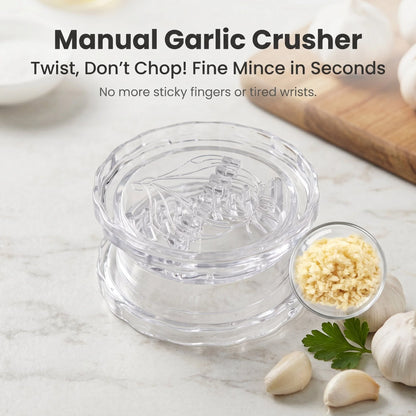 Easy-Use 2-Pack Manual Garlic Twister & Masher for Daily Kitchen Tasks