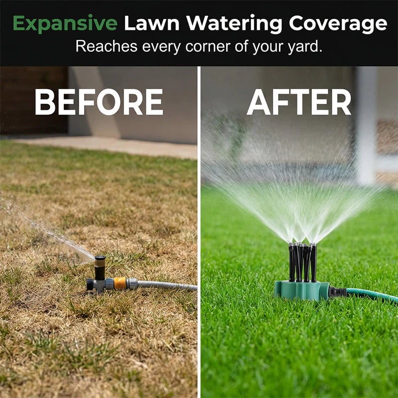 Adjustable 360° Precision Garden Sprinkler
