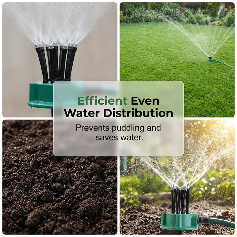 Adjustable 360° Precision Garden Sprinkler
