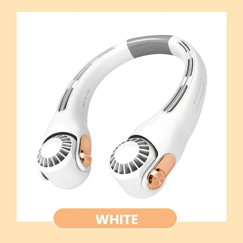Purpose-Built Neck Air Conditioner Fan – Ultra‐quiet, 360° rotating