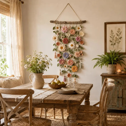 Purpose-Built Boho Crochet Flower Wall Hanging Decor for Eve – Hrgsym1