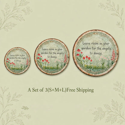 Purpose-Built Angel Dance Round Metal Wall Sign for Everyday Use
