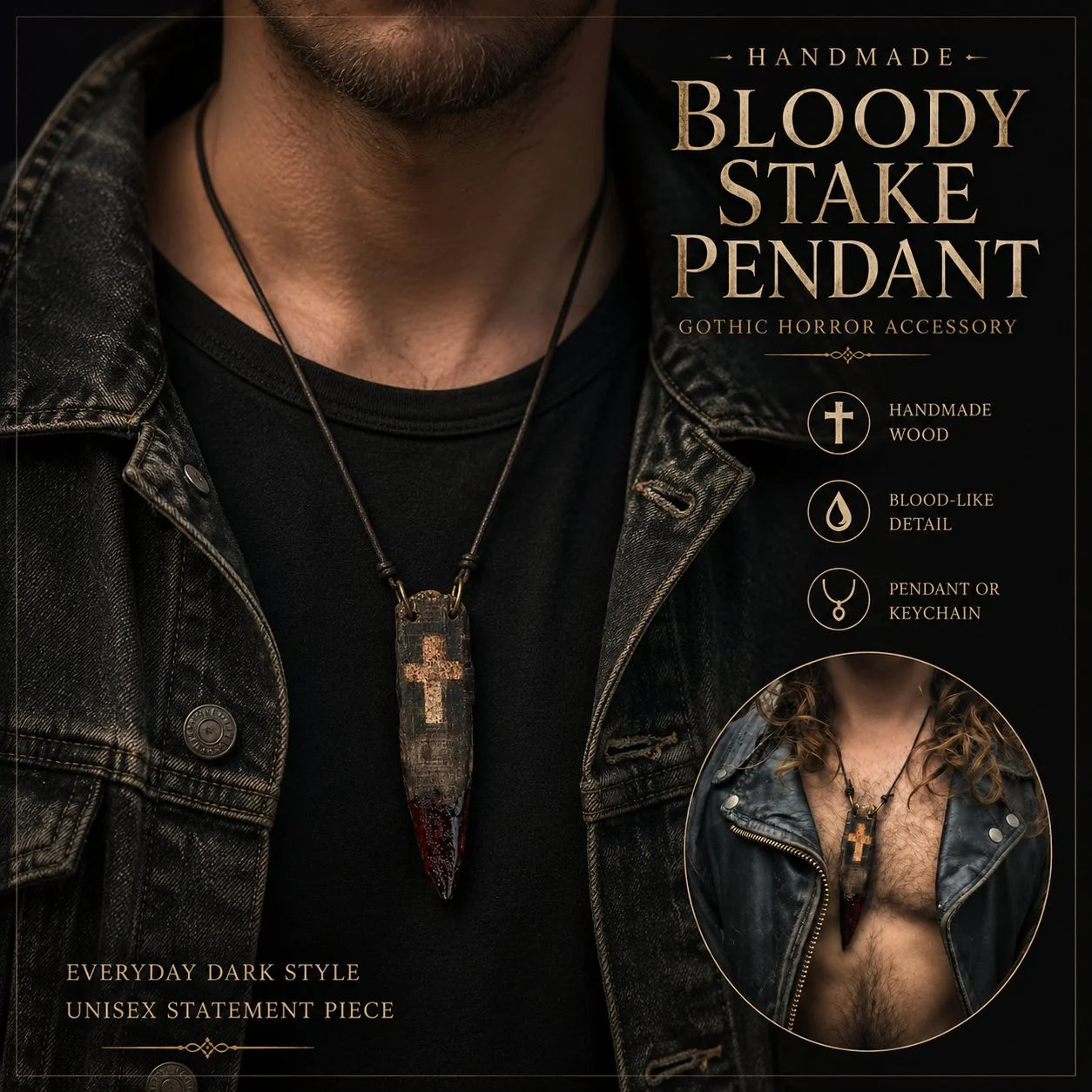 Purpose-Built Handmade vintage bloodwood amulet for Everyday Use
