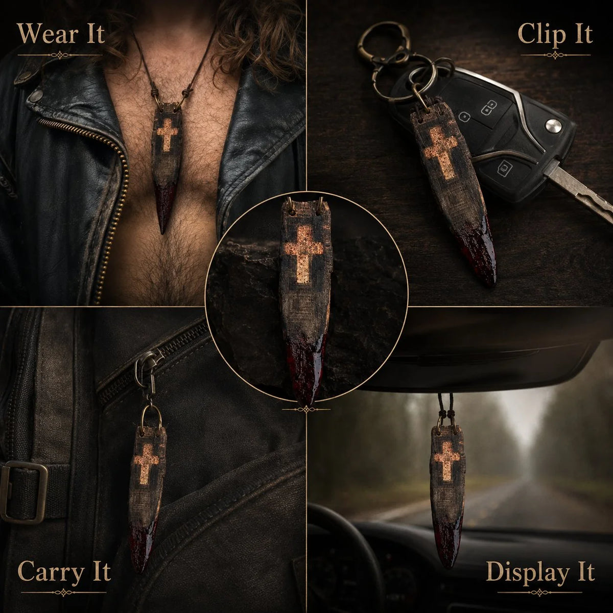Purpose-Built Handmade vintage bloodwood amulet for Everyday Use