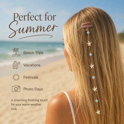 Purpose-Built Mermaid Hair Chain Clip – Add Beachy Boho Charm to Any
