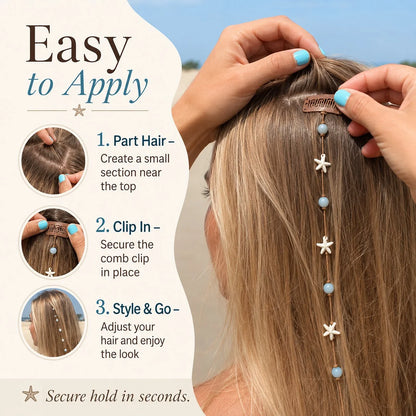 Purpose-Built Mermaid Hair Chain Clip – Add Beachy Boho Charm to Any