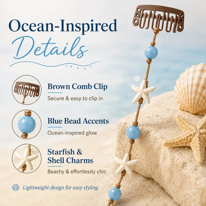 Purpose-Built Mermaid Hair Chain Clip – Add Beachy Boho Charm to Any