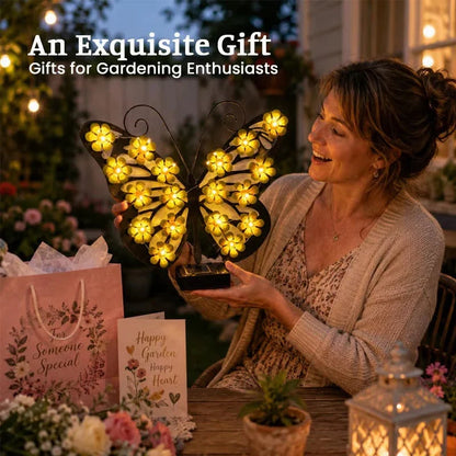 Solar Butterfly Wall Accent Lights for Outdoor Spaces