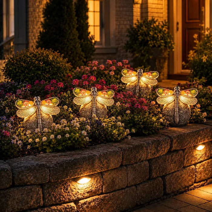 Outdoor Solar Dragonfly Garden Light Decor for Garden Display