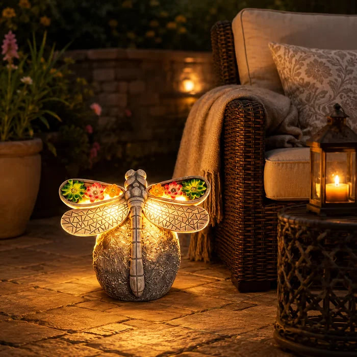 Outdoor Solar Dragonfly Garden Light Decor for Garden Display