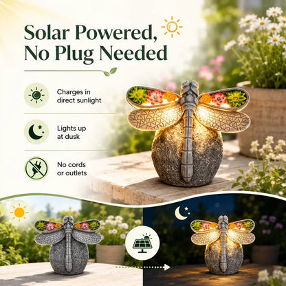 Outdoor Solar Dragonfly Garden Light Decor for Garden Display