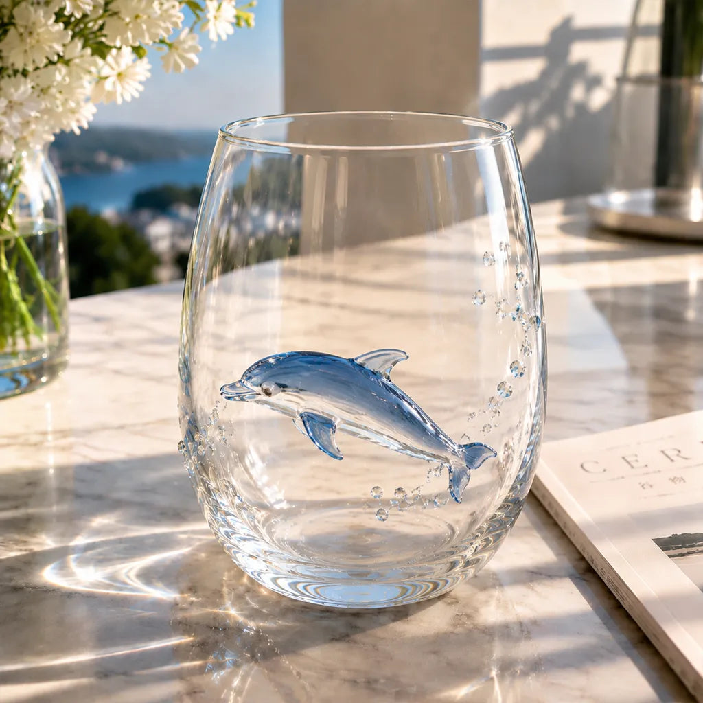 Distinctive Artisanal Blue Ringed Octopus Glassware for Ev – Hyswsbym1
