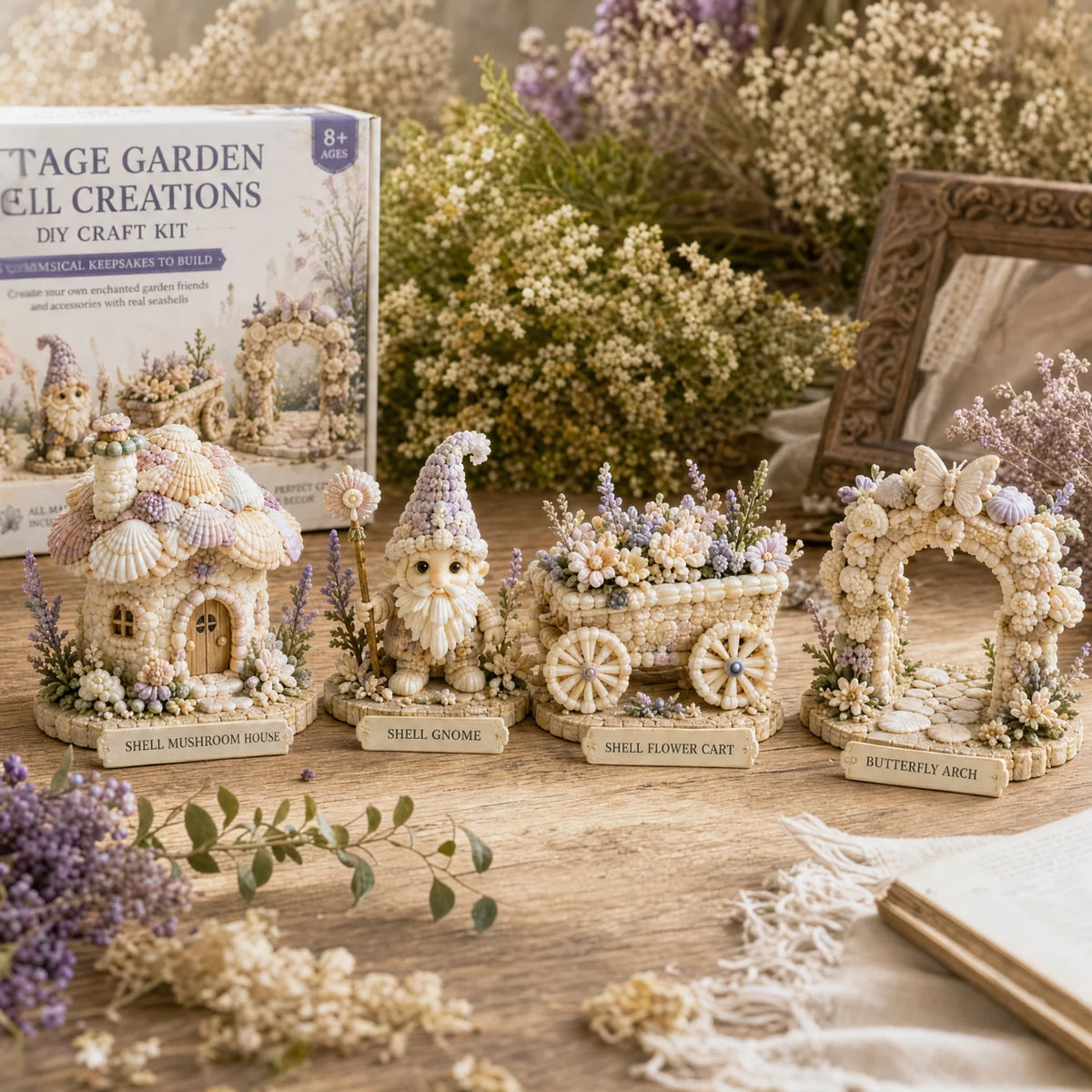 Hands-On DIY Seashell Craft Kit – Keepsake Decor for Creative Play