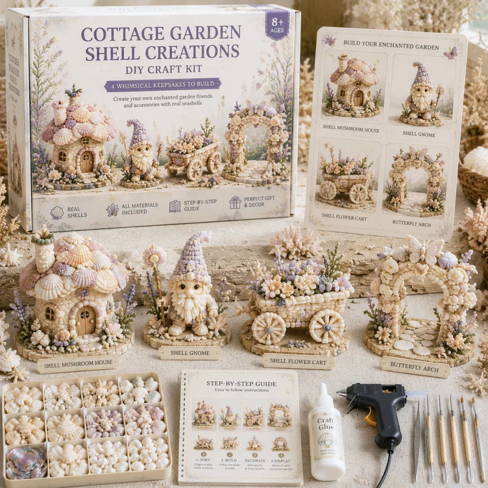 Hands-On DIY Seashell Craft Kit – Keepsake Decor for Creative Play