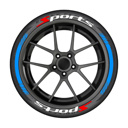 Vehicle-Ready 4PCS 3D Tire Lettering Stickers – Thickened Wheel