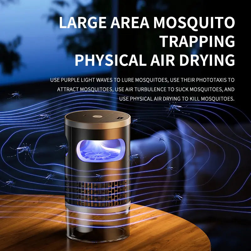 Decorative Indoor Insect Trap with Light and Suction Non Zapper
