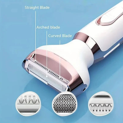 Purpose-Built 4-In-1 Electric Cordless Lady Body Hair
