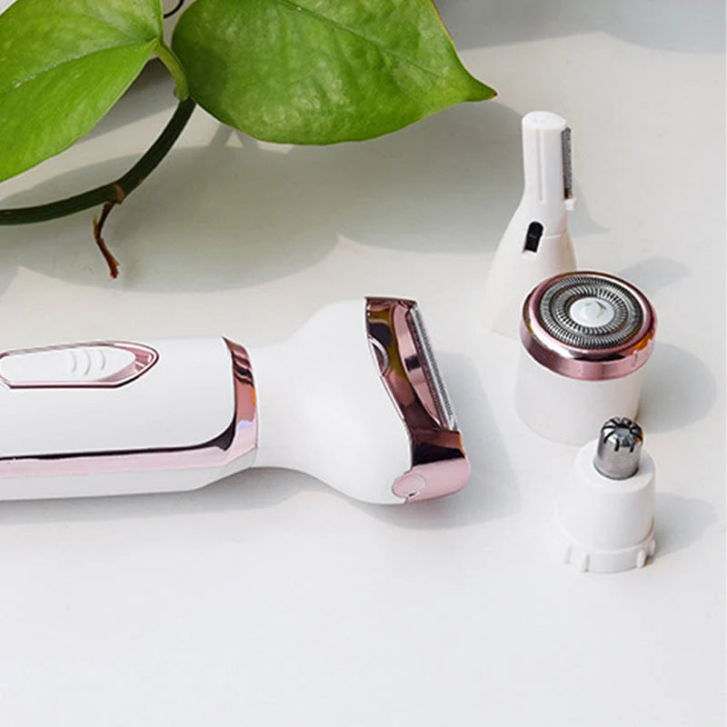 Purpose-Built 4-In-1 Electric Cordless Lady Body Hair