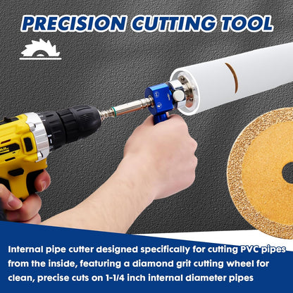 Workshop-Ready 1-1/4" PVC Inside Pipe Cutter – Precision Internal