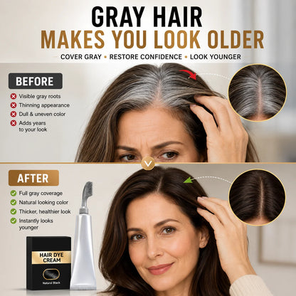 Comb-On Hair Color Applicator for Quick Gray Root Coverage