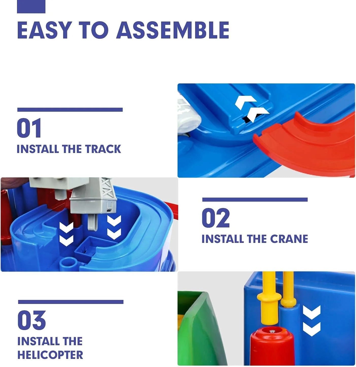 Vehicle-Ready Race Track Adventure Toy -Interactive Puzzle Track