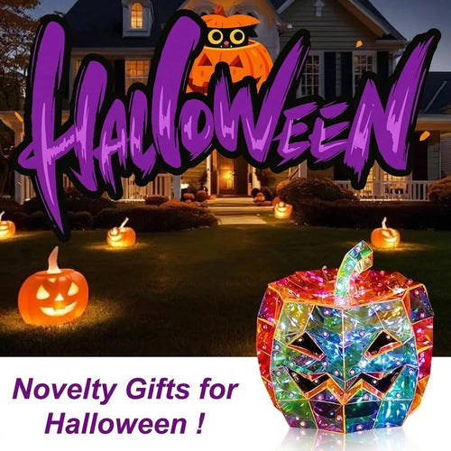 Decorative Iridescent Pumpkin Light – Prism-Effect Pumpkin Art