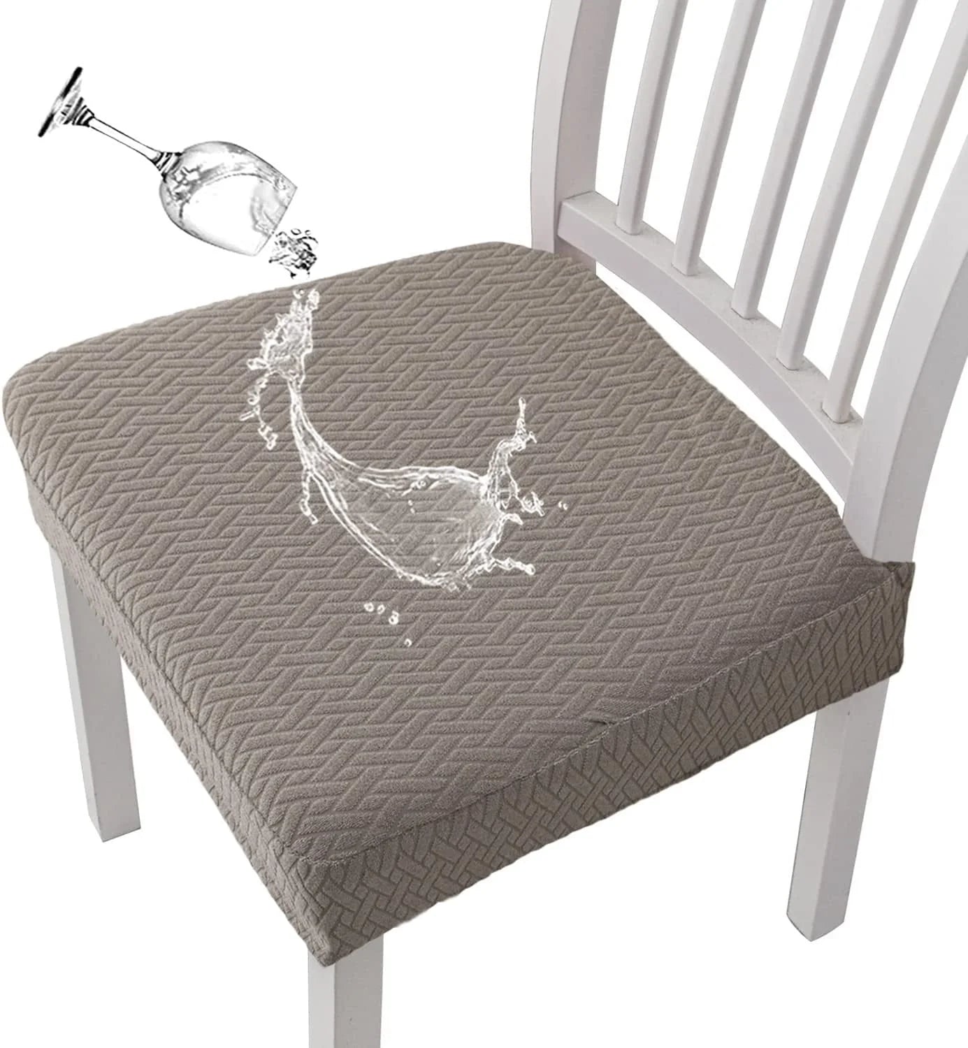 Easy-Care Waterproof Jacquard Chair Covers Durable, Stylish &