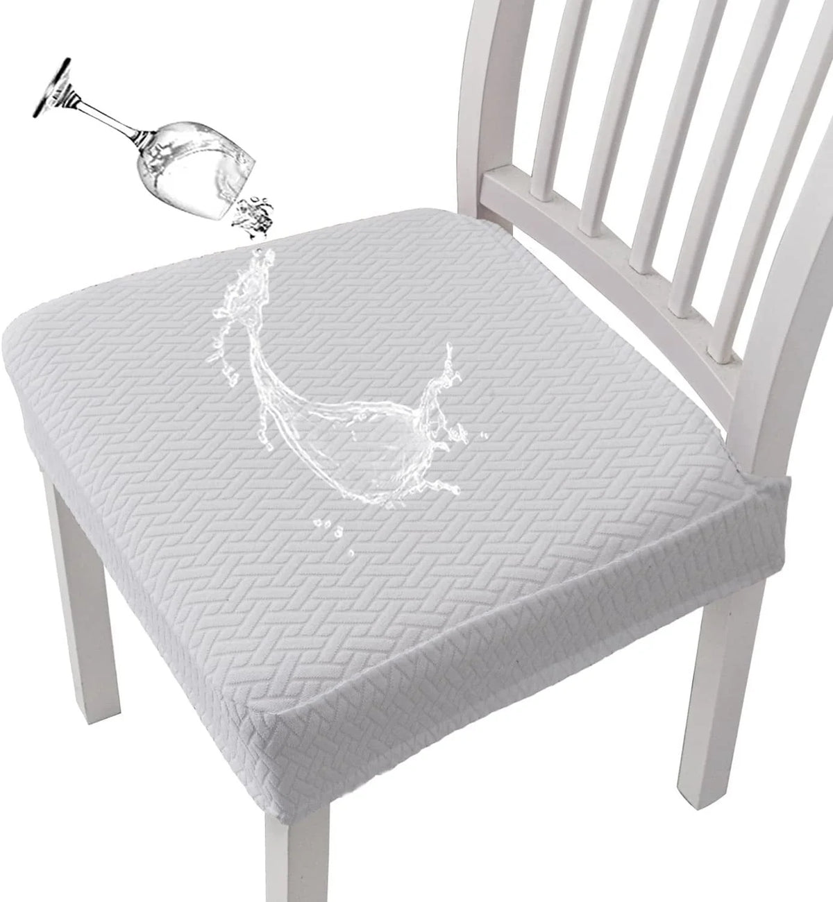 Easy-Care Waterproof Jacquard Chair Covers Durable, Stylish &